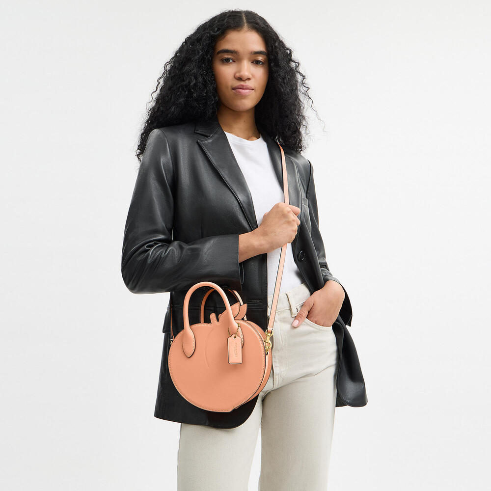 Peach Bag In Regenerative Leather - Picture 2 of 3